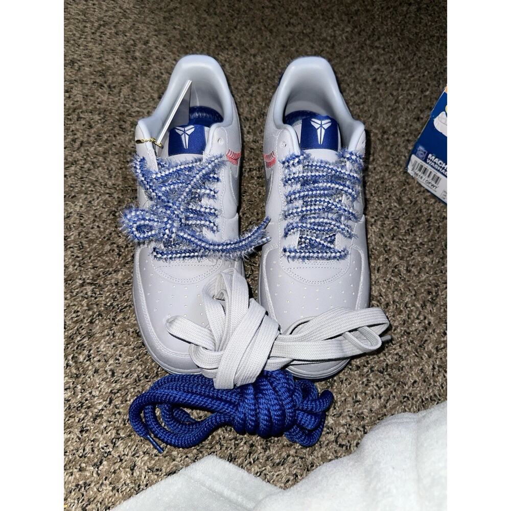 Nike KOBE BRYANT AIR FORCE 1 LOW PROTRO DODGERS Size 12 Men IQ3920-001 LEP - Picture 4 of 8